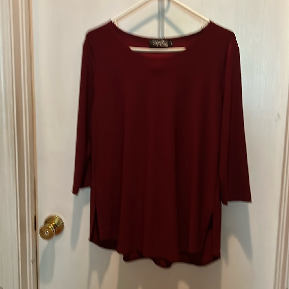 Burgundy Sympli tunic